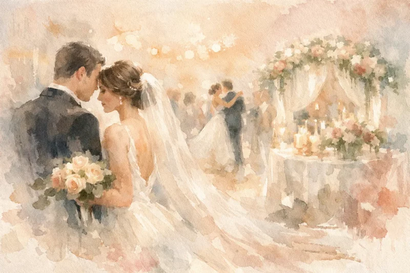 Esempio reportage matrimonio elegante