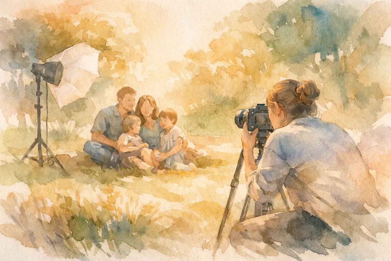 Come funziona una sessione fotografica di famiglia